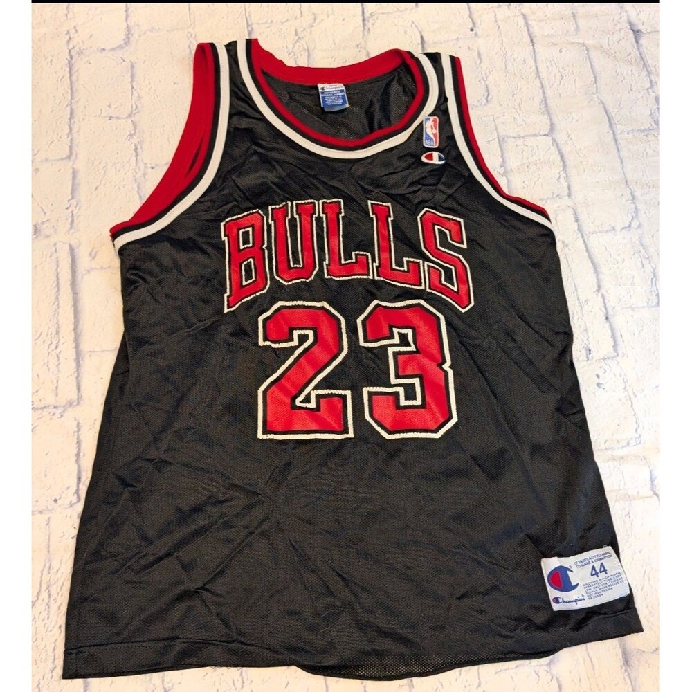 Vintage 90s Champion Michael Jordan 23 Chicago Bulls Jersey Adult Size 44 L